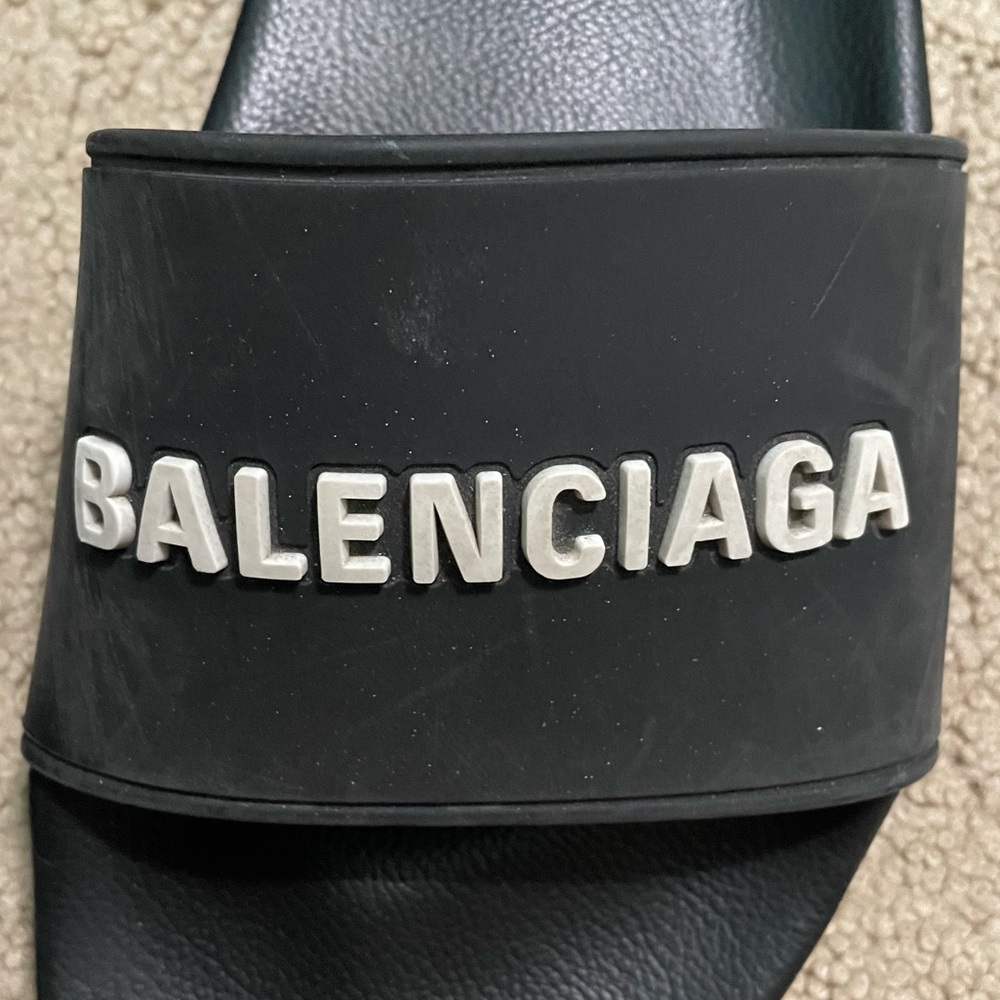 Balenciaga Black Slide Sandals - Picture 5 of 13